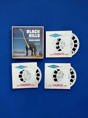 RARE View-Master Black Hills Of South Dakota/Badlands 3 Reel Set  VIEWMASTER